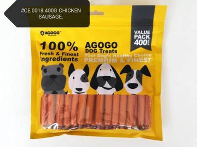 Agogo Dog Treat Chicken Sausage 400gram Snack Food