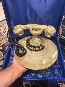 Vintage Onyx Marble Rotary Phone