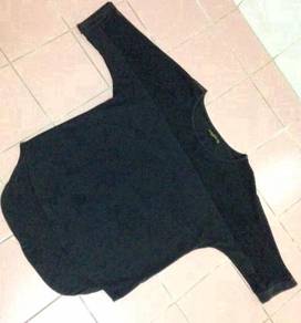 FOS Black Mesh Blouse ( Size M )