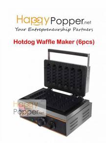 Hot dog sausage hotdog stick waffle machine 6pcs