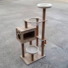 Cat Play House Scratching Climbing Frame With Tran