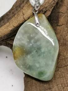 Icy Ice Multi Color Burma Jadeite Jade Pendant