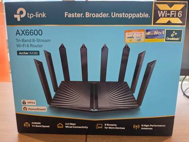 TP-Link Archer AX90 (AX6600) Tri-Band Wi-Fi 6 Rout