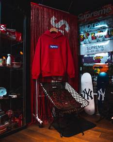 Supreme Red Box Logo Hoodie