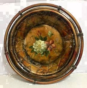 RICCARDO Metal Footed Round Tray 36.5cm