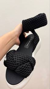 armani exchange woven knot sandal