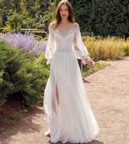White wedding prom evening dress gown RB2407