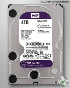 WD Purple 4TB Hardisk/HDD - WD40PURZ 