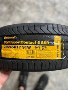 225 45 17 Conti Sport Contact 5 +Runflat + TCP