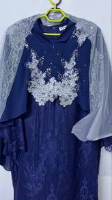 Nikah/Tunang/Sanding Dress Plussize Navy Blue XXXL