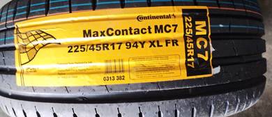225 45 17 CONTINENTAL MC7 Tayar Tyre New 2025