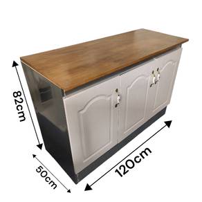 Kitchen Cabinet with Solid Wood Top/Kitchen Island
