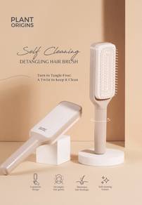 Plant Origins Self Cleaning Detangling Hair Brush