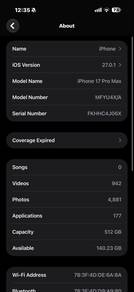 iPhone 17promax 512gb