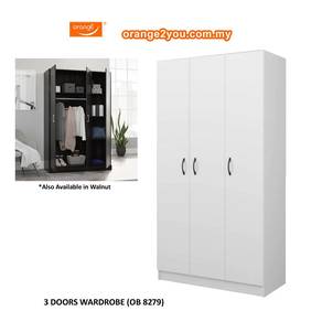 Almari 3 pintu,3 Doors Hostel Wardrobe withhanging