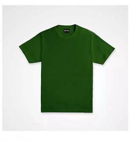 T-shirt plain short sleeve forest green