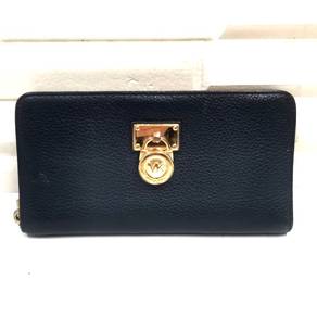 Michael Kors Hamilton Traveler Navy Blue Pebbled
