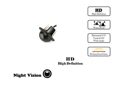 REAR VIEW REVERSE CAMERA HD Night vision Plug-In
