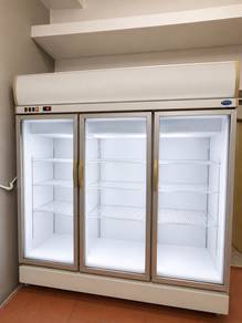 3 door refrigerator peti sejuk cermin