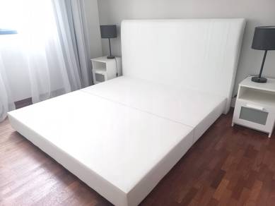 King Size Divan & Headboard (Used) for Sale 