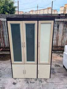 Glass Cabinet Display Almari Hiasan Rack Shelves C