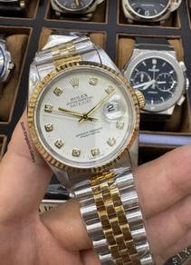 Rolex Datejust 36 White Diamond Dial 16233