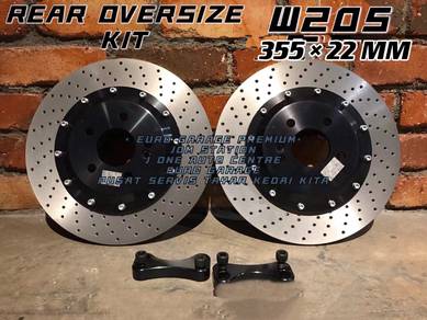 Rear oversize kit 355mm for mercedes w205