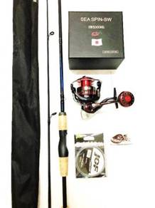 Gtech sea spin reel combo shakespeare conquest rod