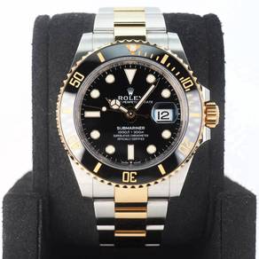 Rolex Submariner Date Half Gold Black GA1112