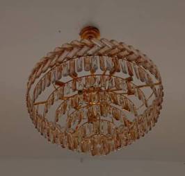 modern tiered round crystal chandelier