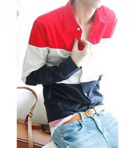 0516 Stylish TriColor Formal Men Long-Sleeve Shirt