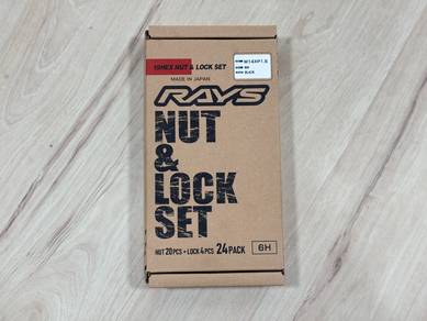 NEW Rays Hex Nut Japan M14X1.5 20pcs + Lock 4pcs