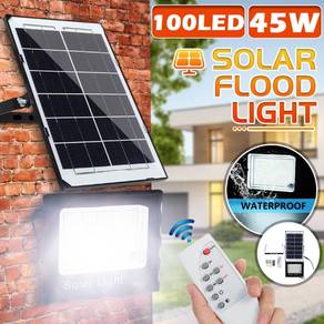 100LEDs 45W SOLAR LiGHT SPOTLIGHT LAMP LAMPU MURAH