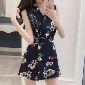 Flower blue jumpsuit