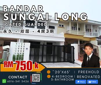 2-storey Terraced House For Sale in Bandar Sungai Long,SGR