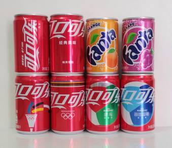 Coke Coca-Cola Fanta Empty Cans
