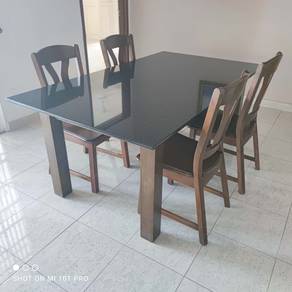 Nero Galaxy Granite Stone Dining Table