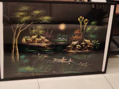 Large Decorative Wall Art with Light (94cm x 63cm)