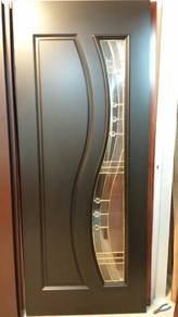 Pintu Kayu Cermin Tempered Glass Design Terbaru