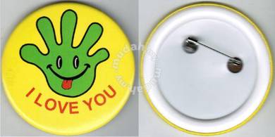 Smiley Happy face #34 Cartoon Button Badge 58mm