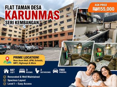 Flat For Sale in Taman Desa Karunmas Flat