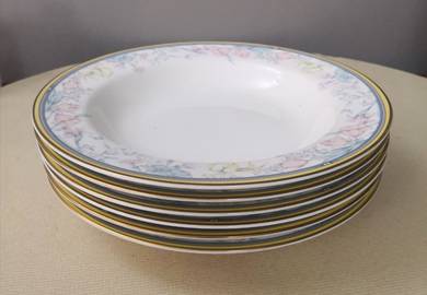 Mikasa bone china Friendship Garden deep plate 6