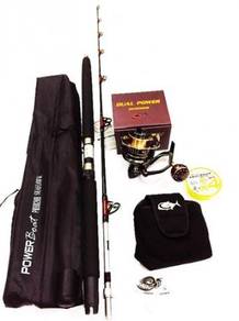 Seahawk powerboat rod combo gtech dual power reel