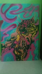 canvas water drawing