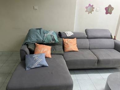 L-Shape Fabric Sofa for Sale
