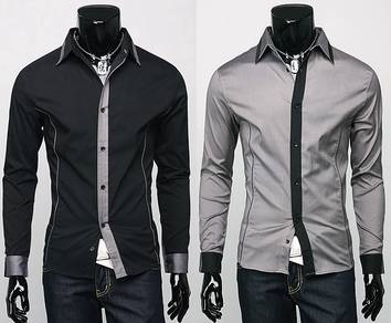 0538 KEMEJA HiTAM FORMAL CASUAL BLACK SHiRT MURAH