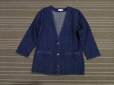 LOUFAS rare denim jacket woman M