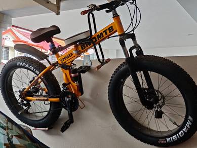 BNQMTB 26" Foldable Fat Bike Orange