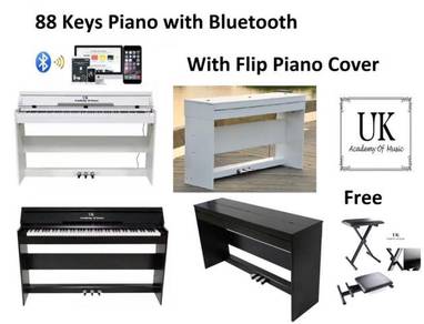 UK Digital Piano 88 Standard Keyboard Keys Bluetoo