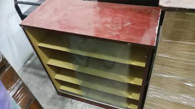 Classic Glass Door Sliding Shoe Cabinet TP476